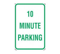 10 minute parking sign nsw