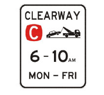 clearway sign nsw
